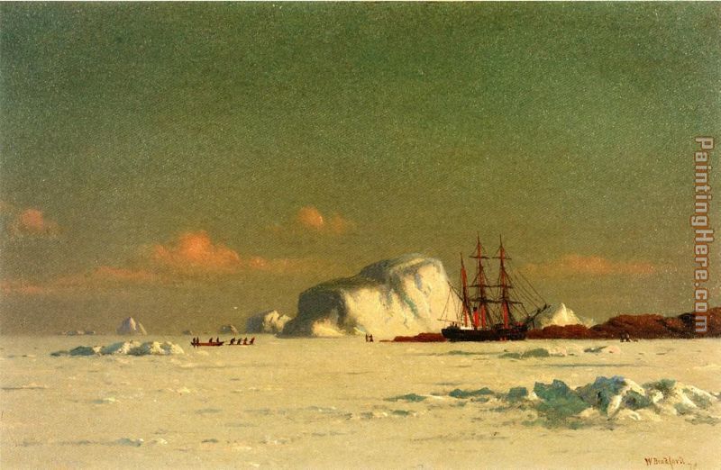 In the Arctic painting - William Bradford In the Arctic art painting